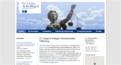 Desktop Screenshot of dr-lange-kollegen.de