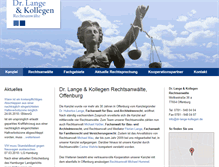 Tablet Screenshot of dr-lange-kollegen.de